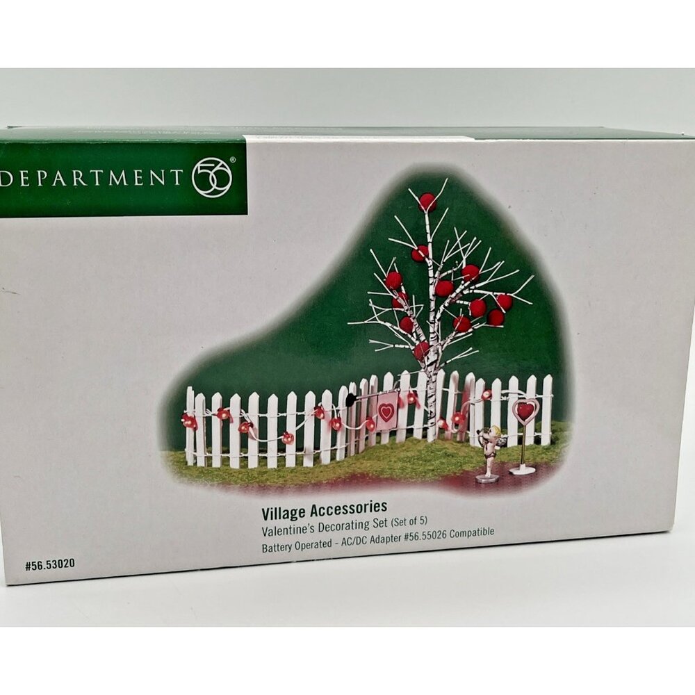 Department 56 Village‎ Accessories Valentine’s Decorating 5 Piece Set  56-53020